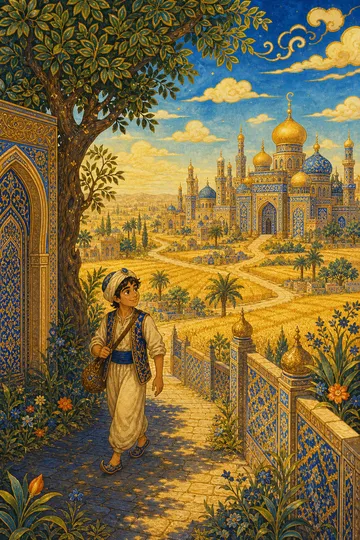 Aladdin and the Wonderful Lamp — cover illustration