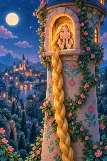 Rapunzel — cover illustration