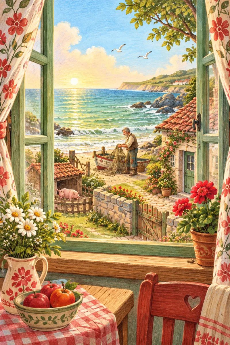 The Fisherman And His Wife — cover illustration