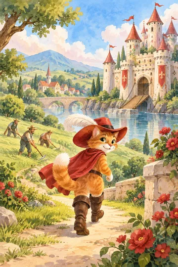 The Master Cat; Or, Puss In Boots — cover illustration