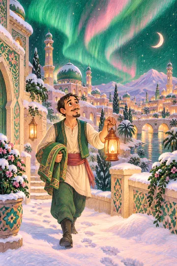The Seven Voyages of Sindbad the Sailor — cover illustration