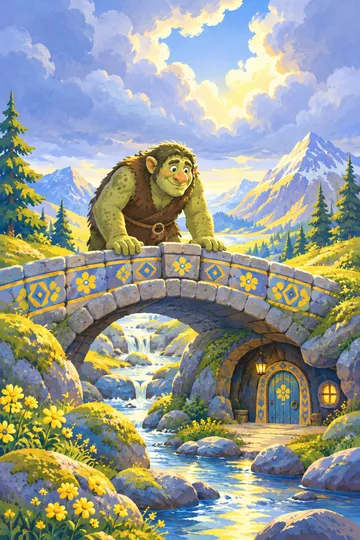 The Three Billy-Goats Gruff — cover illustration